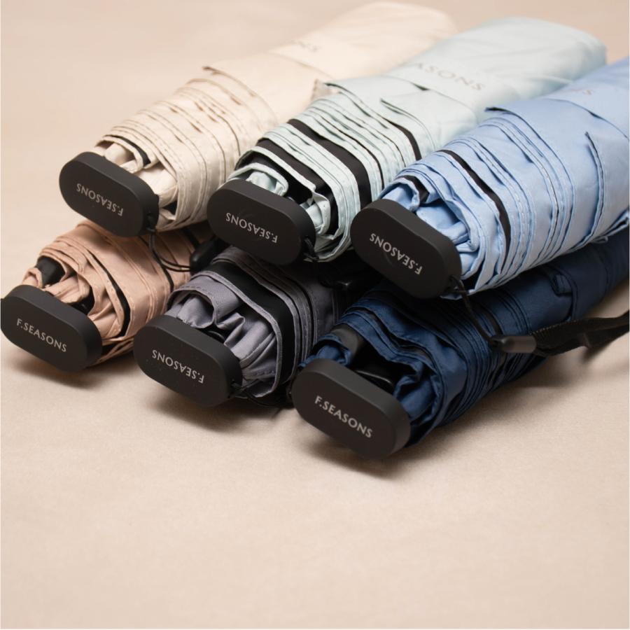 F-SEASONS M52 極薄 スリム 軽い コンパクト 日傘 折りたたみ傘  遮熱 遮光 UVカット 軽量 UPF50+ 小さい 晴雨兼用 超撥水 レディース メンズ フラット 【ギフト |  | 19