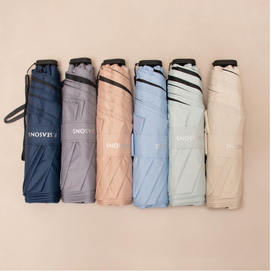 F-SEASONS M52 極薄 スリム 軽い コンパクト 日傘 折りたたみ傘  遮熱 遮光 UVカット 軽量 UPF50+ 小さい 晴雨兼用 超撥水 レディース メンズ フラット 【ギフト |  | 20