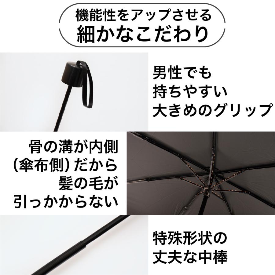 大きい 軽い 7本骨 日傘 メンズ 紳士用 日傘 手動 折りたたみ傘 晴雨兼用傘 遮熱 遮光 UVカット 106cm 軽量 280g UPF50+ 抗風 超撥水 【ギフト】 F.SEASONS M54 | F.SEASONS | 13