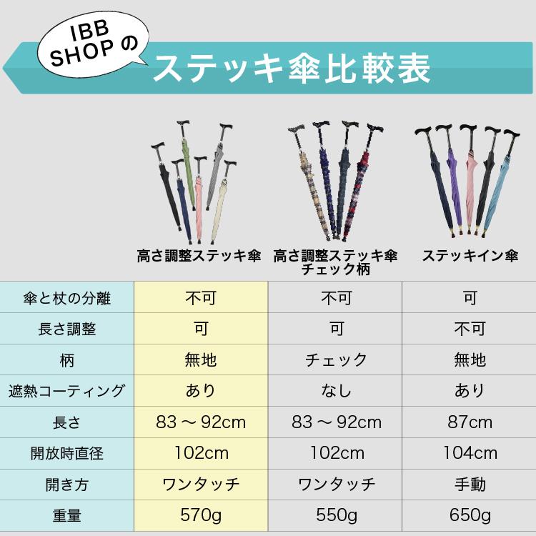 高さ調整ステッキ傘 杖傘 ステッキ 傘 杖 自動開閉 高さ調整可能 F-SEASONS |  | 16