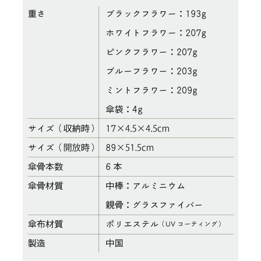 F-SEASONS TA11 日傘 折りたたみ傘 花模様の刺繍 遮熱 遮光 UVカット コンパクト 折り畳み傘 軽量 UPF50+ 抗風 日傘 晴雨兼用傘 超撥水 レディース 【ギフト】 |  | 24
