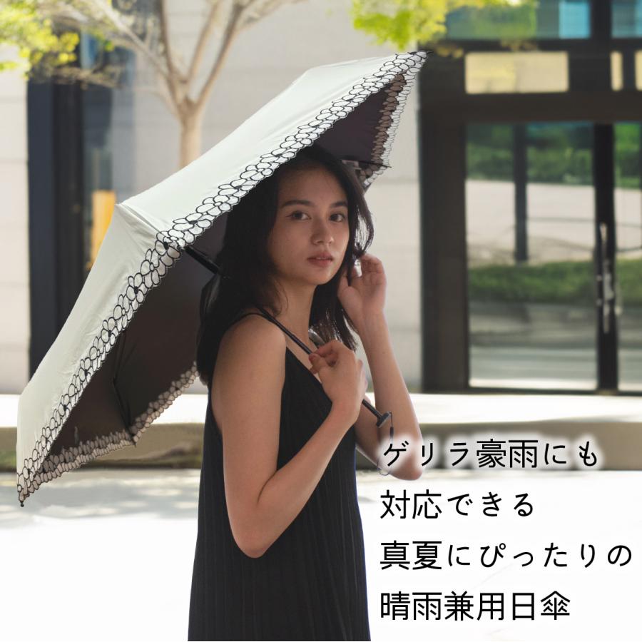 F-SEASONS TA11 日傘 折りたたみ傘 花模様の刺繍 遮熱 遮光 UVカット コンパクト 折り畳み傘 軽量 UPF50+ 抗風 日傘 晴雨兼用傘 超撥水 レディース 【ギフト】 |  | 08