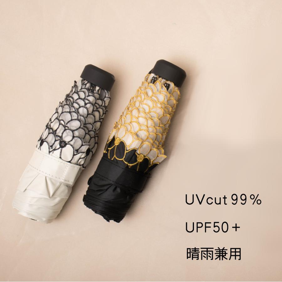 F-SEASONS TA11 日傘 折りたたみ傘 花模様の刺繍 遮熱 遮光 UVカット コンパクト 折り畳み傘 軽量 UPF50+ 抗風 日傘 晴雨兼用傘 超撥水 レディース 【ギフト】 |  | 09
