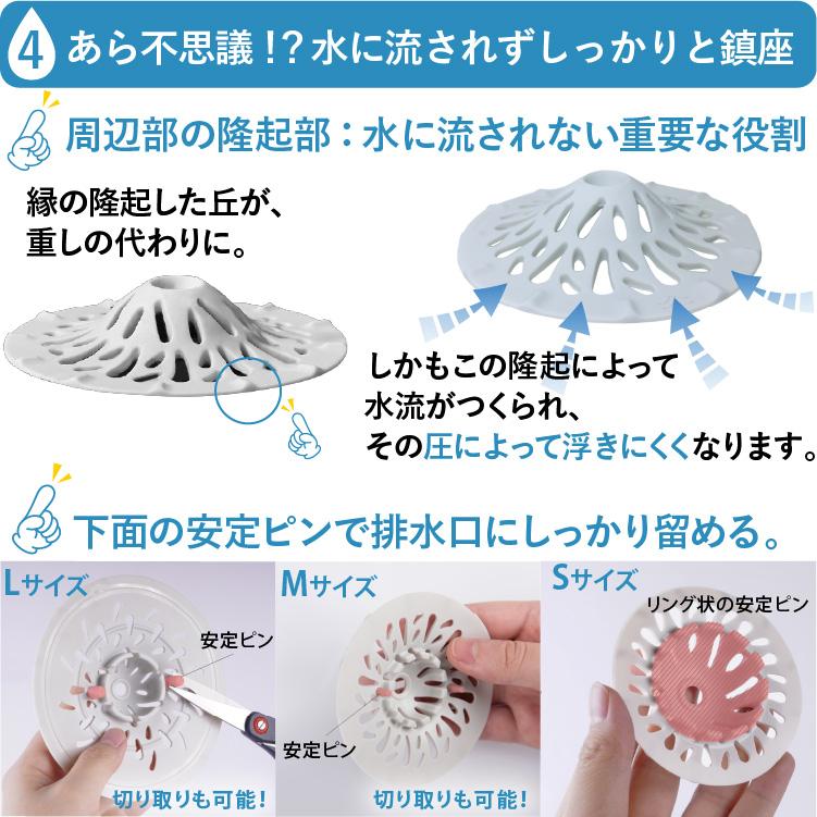 ヘアキャッチャー 【Lサイズ】 排水口 ゴミ受け お風呂 バス