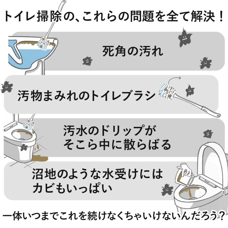 トイレブラシ シリコン トイレ掃除 トイレ用ブラシ 抗菌 清潔 衛生的 機能的 HUROYAMA タイディブラシ |  | 04