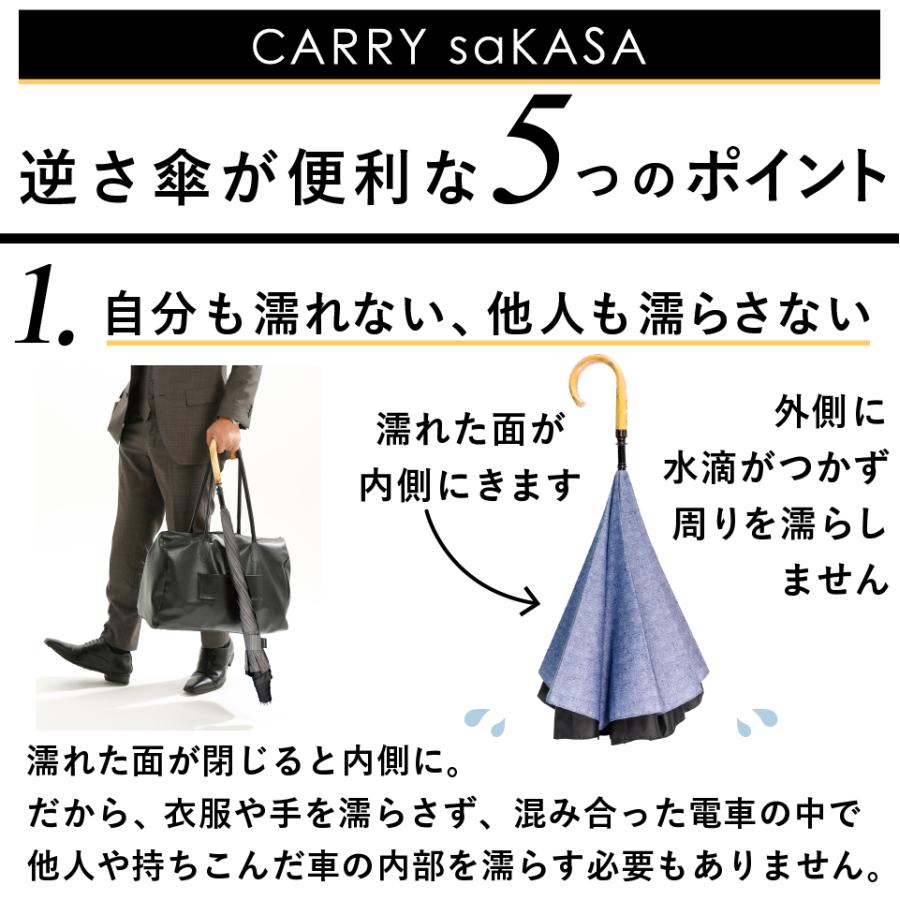 CARRY saKASA（キャリーサカサ） 逆さ傘 特大 さかさ傘 大きい 傘