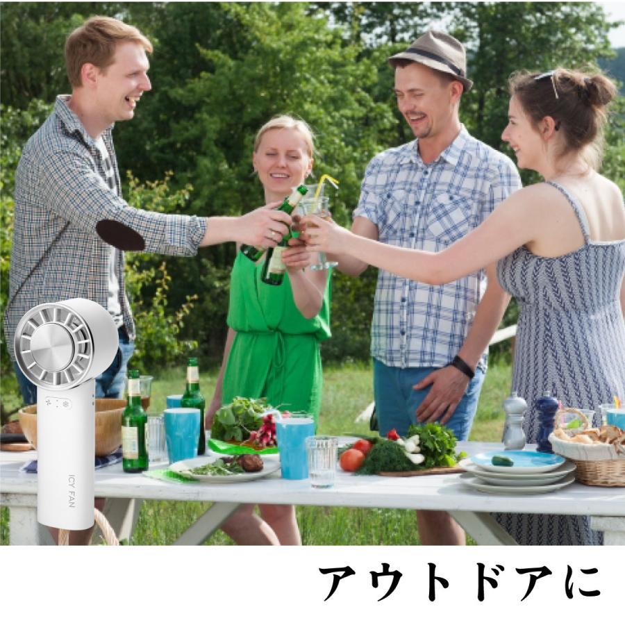 折り畳み Icy ハンディ ファン 携帯 扇風機 冷却 プレート 3way 持ち運び 手持ち 卓上 首掛け 冷やす 毛穴 引き締め メイク USB 充電式 アウトドア 【送料無料】 |  | 12