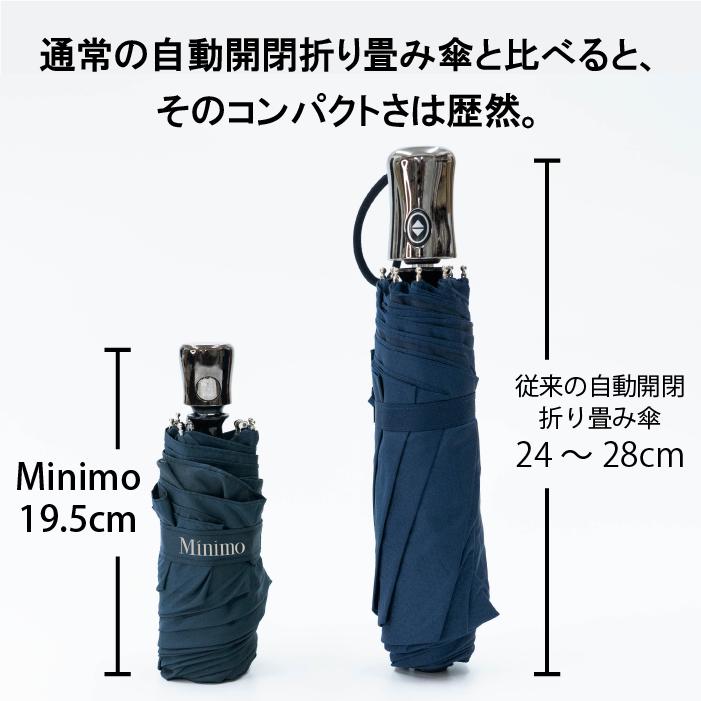 折りたたみ傘 Minimo#1 ミニモ 折りたたみ傘 超小型 自動開閉 コンパクト 軽量 UVカット 晴雨兼用 ミニマリスト 超撥水 テフロン | Minimo | 05