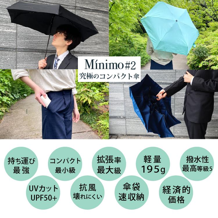 折りたたみ傘 Minimo#2 小さすぎる 折り畳み傘 コンパクト UVカット 晴雨兼用｜interbb｜08