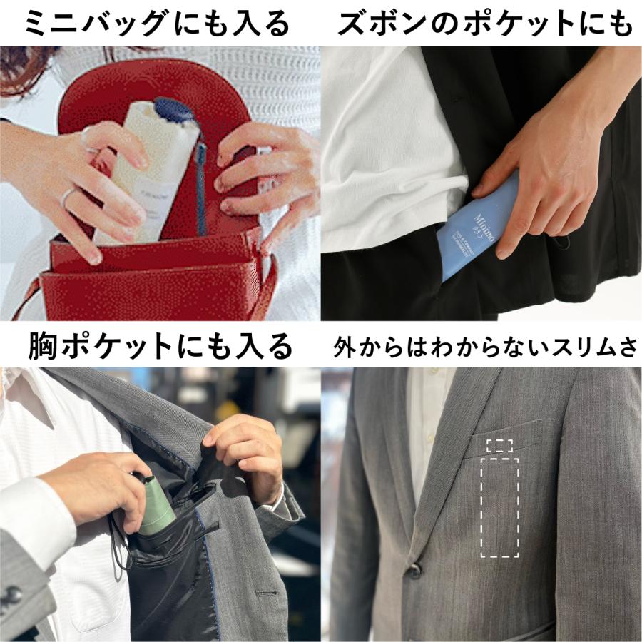 超ミニ 折りたたみ 完全遮光 日傘 【Minimo#3.5】 コンパクト 折り畳み傘  晴雨兼用 16.5cm 軽量150g 遮熱 体感-7℃ UPF50+ UVカット 小さい 超撥水 【ギフト】 | Minimo | 16