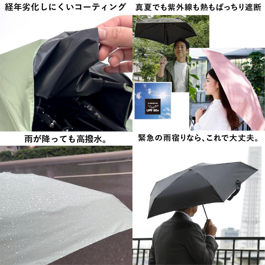 超ミニ 折りたたみ 完全遮光 日傘 【Minimo#3.5】 コンパクト 折り畳み傘  晴雨兼用 16.5cm 軽量150g 遮熱 体感-7℃ UPF50+ UVカット 小さい 超撥水 【ギフト】 | Minimo | 21