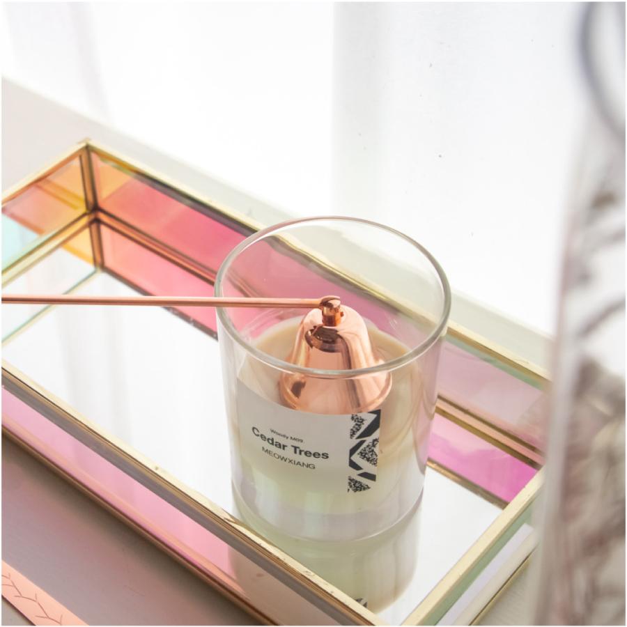 Moosy Life オーロラガラス ゴールド ミラー ジュエリートレイ Sサイズ 25cm x 12cm Aurora AB62 |  | 03