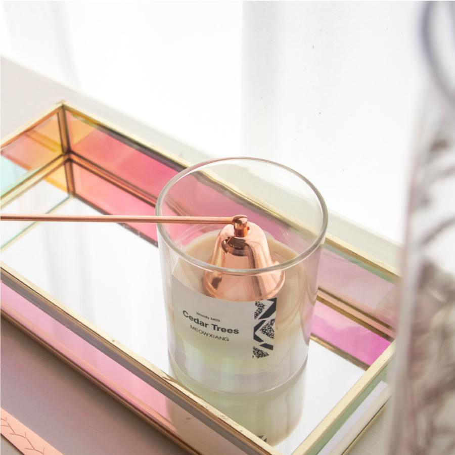 Moosy Life オーロラガラス ゴールド ミラー ジュエリートレイ 30cm x 15cm Aurora AB64 |  | 02