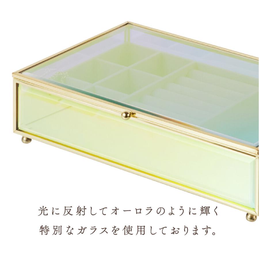 Moosy Life オーロラガラス ゴールド ミラー ジュエリーボックス フラット16×25×7cm Aurora AB65 |  | 11