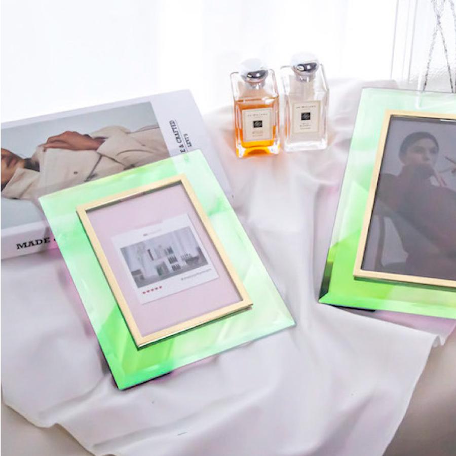 Moosy Life オーロラガラス  フォトフレーム 22.2×17.3cm Aurora AB71 |  | 05