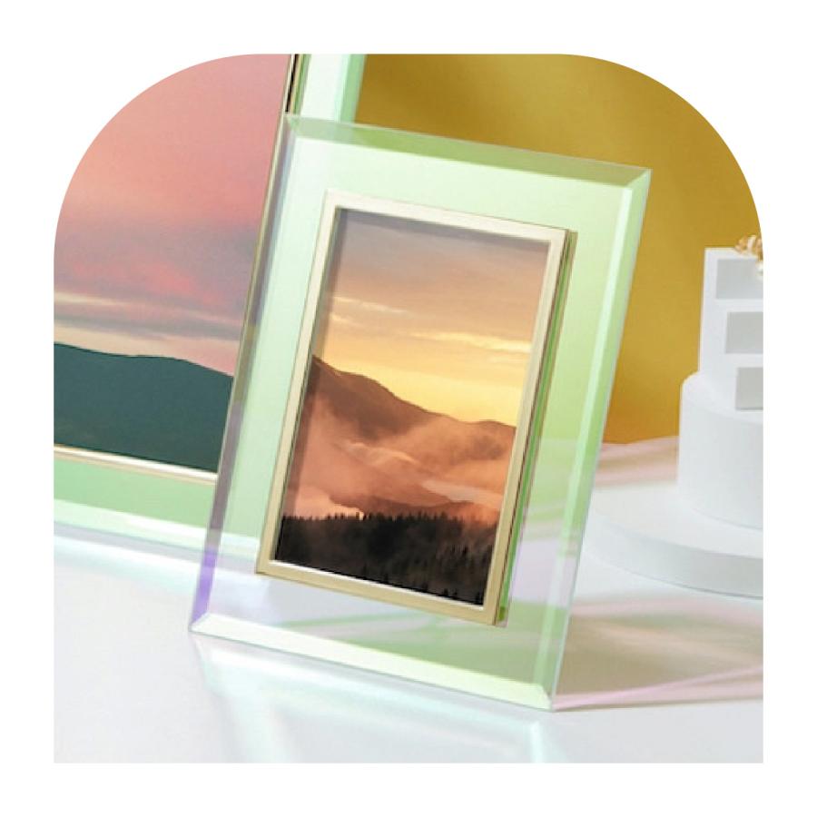 Moosy Life オーロラガラス  フォトフレーム 22.2×17.3cm Aurora AB71 |  | 06