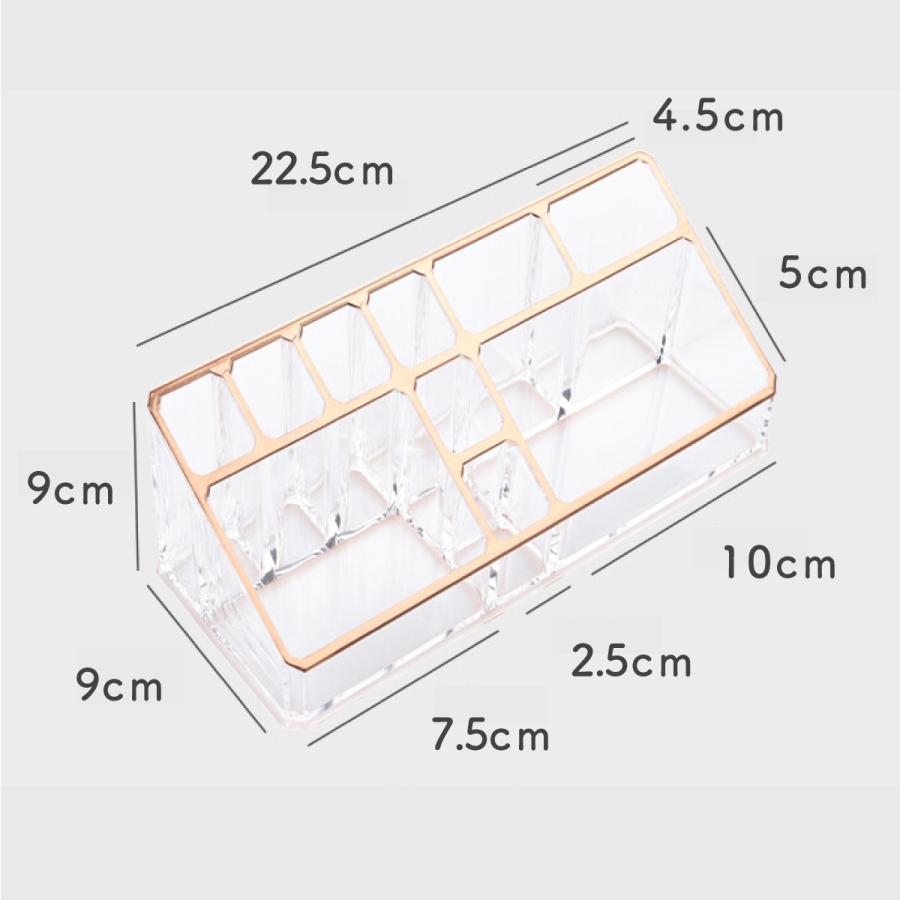 Moosy Life ローズゴールド コスメティックホルダー アクリル MoonLight ML02 |  | 14