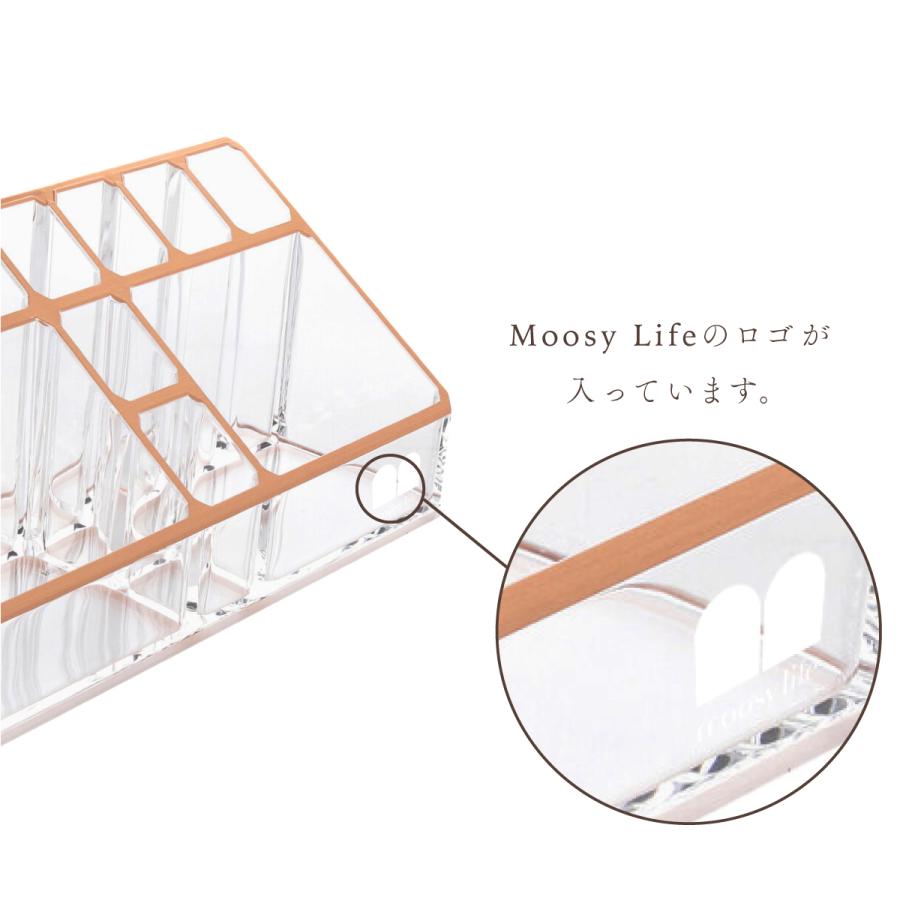 Moosy Life ローズゴールド コスメティックホルダー アクリル MoonLight ML02 |  | 15