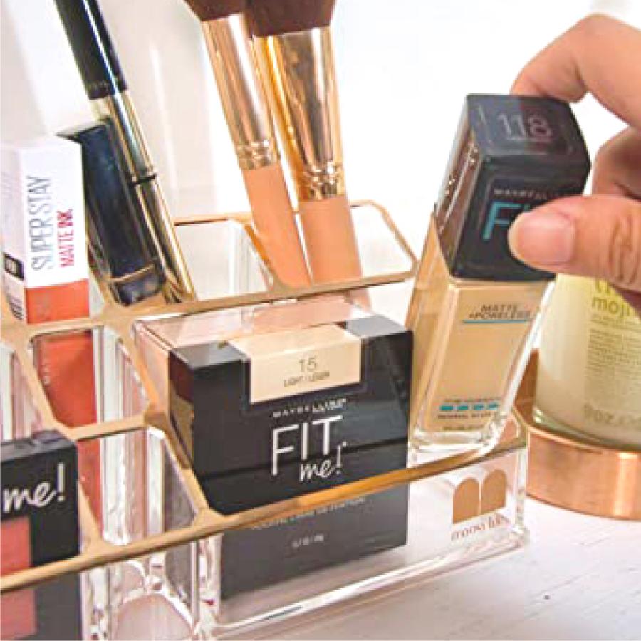 Moosy Life ローズゴールド コスメティックホルダー アクリル MoonLight ML02 |  | 04