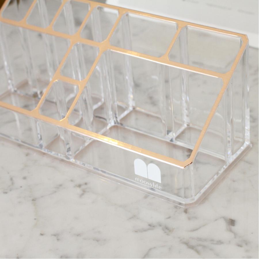 Moosy Life ローズゴールド コスメティックホルダー アクリル MoonLight ML02 |  | 05