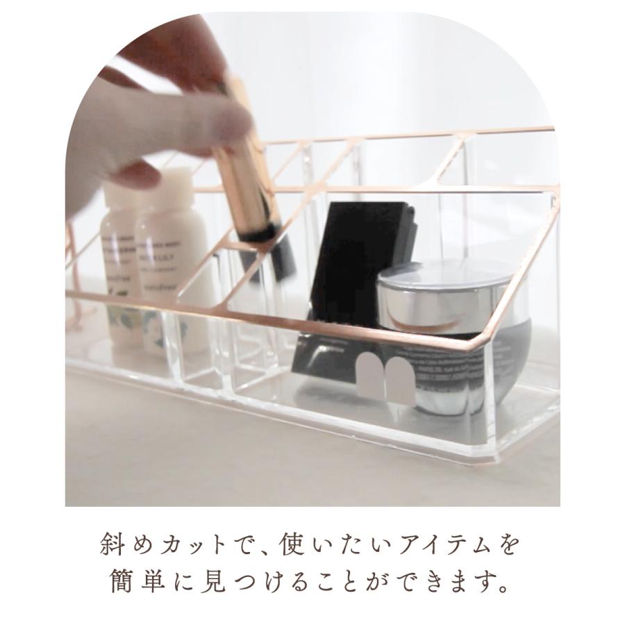 Moosy Life ローズゴールド コスメティックホルダー アクリル MoonLight ML02 |  | 08