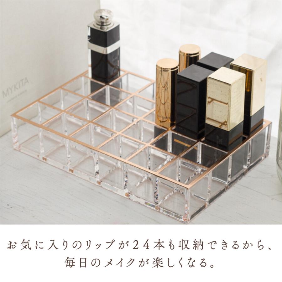 Moosy Life ローズゴールド リップスタンド アクリル 24マス MoonLight ML03 |  | 05