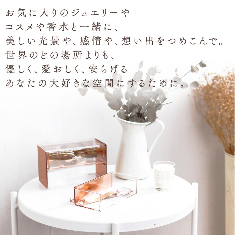 Moosy Life ローズゴールド 小物入れ 2段 引き出し アクリル MoonLight ML10 |  | 02
