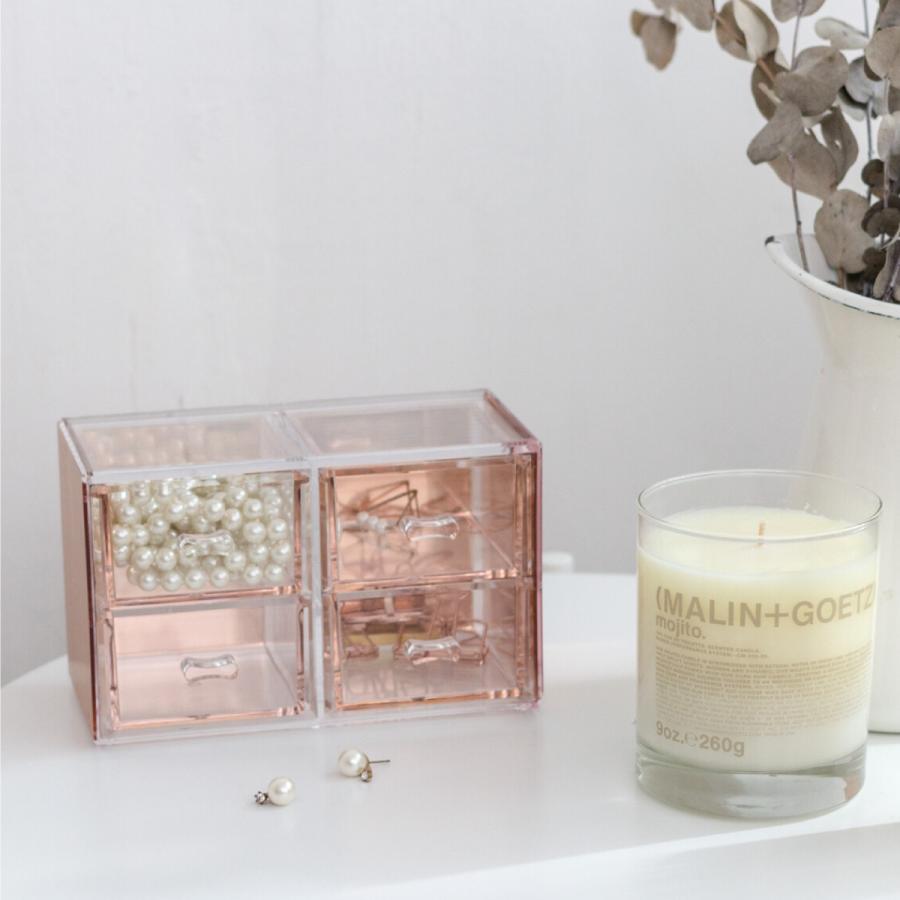 Moosy Life ローズゴールド 卓上小物入れ 引き出し 4つ アクリル MoonLight ML12 |  | 03