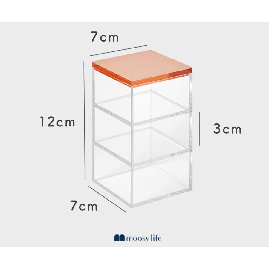 Moosy Life ローズゴールド 卓上小物入れ 3段 アクリル MoonLight ML21 |  | 14