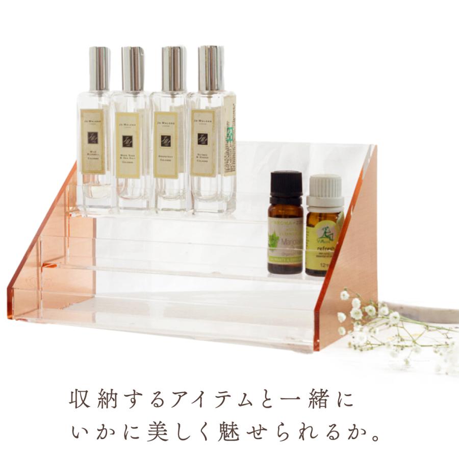 もも 香水アクスタセット Moosy Life ローズゴールド 香水ディスプレイラック アクリル 3段式