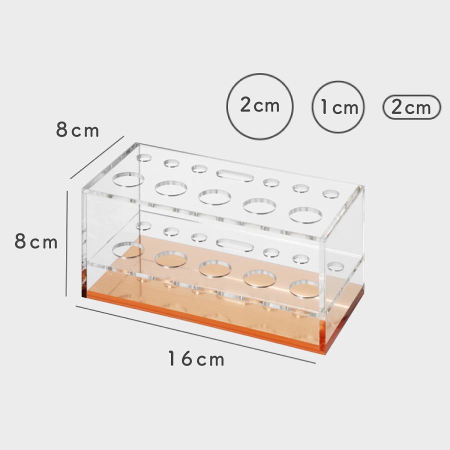 Moosy Life ローズゴールド メイクブラシケース アクリル 24本 MoonLight ML32 |  | 14