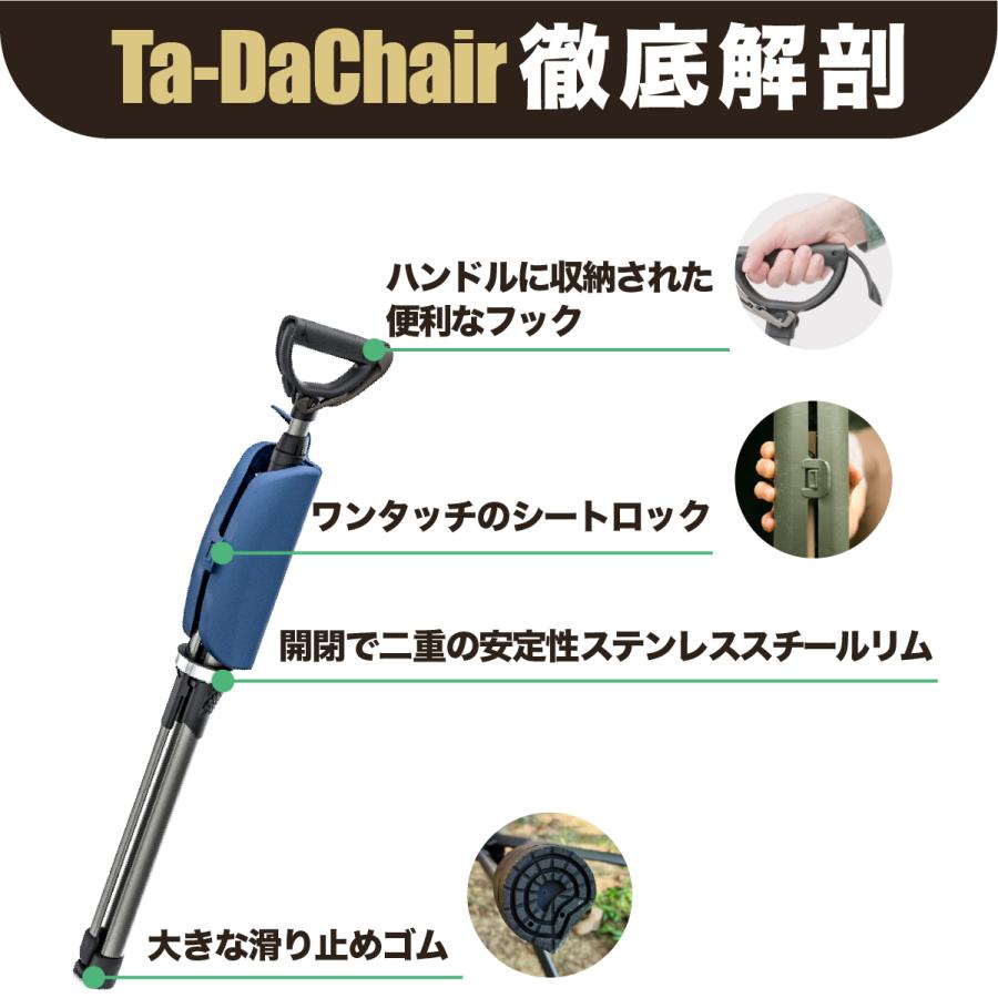 ステッキチェア【Ta-Da Chair # 2 Pro ターダ チェア】長さ可変式 椅子になる杖 一本杖 ステッキ 祖父母 プレゼント 杖 椅子 軽量 散歩 旅行 行列 椅子付き杖 |  | 17