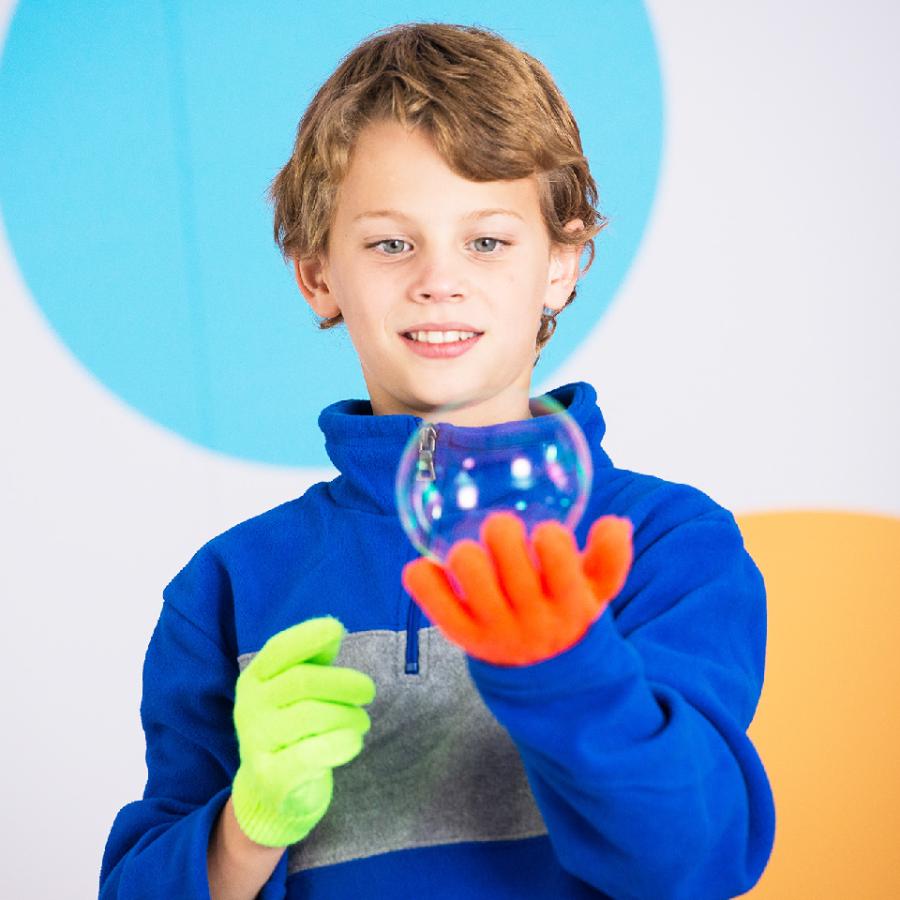 しゃぼん玉 が手の上で跳ねる 【 Uncle Bubble Game バウンシングバブル &手袋&特製シャボン玉液59ml 】キャンプ アウトドア 外遊び 庭遊び UB120 |  | 10