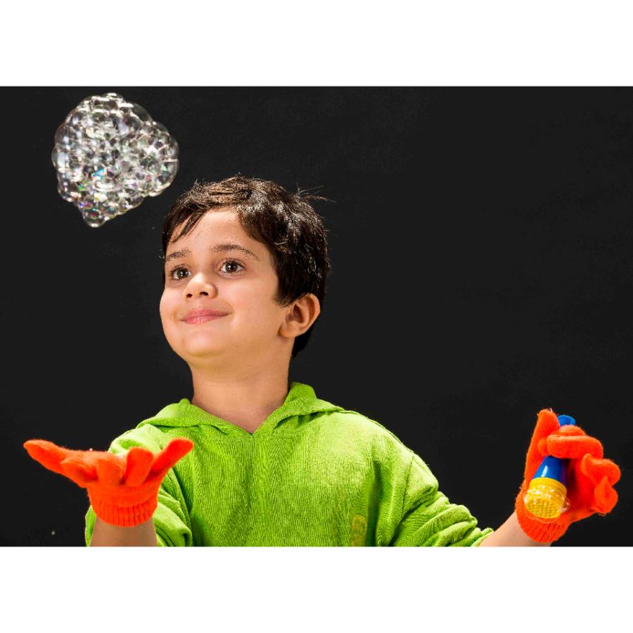 もふもふシャボン玉を手の上で! しゃぼん玉 【 Uncle Bubble Game ふわふわバウンシングバブル&手袋&特製シャボン玉液59ml 】アウトドア 外遊び UB122 |  | 12