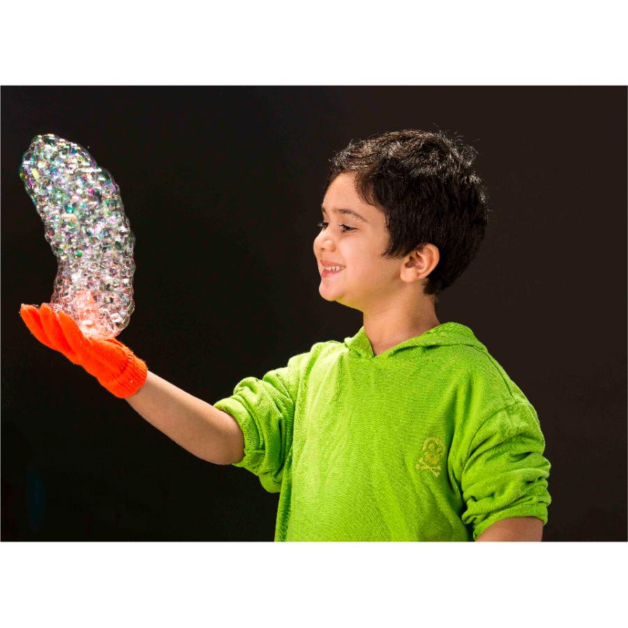 もふもふシャボン玉を手の上で! しゃぼん玉 【 Uncle Bubble Game ふわふわバウンシングバブル&手袋&特製シャボン玉液59ml 】アウトドア 外遊び UB122 |  | 15