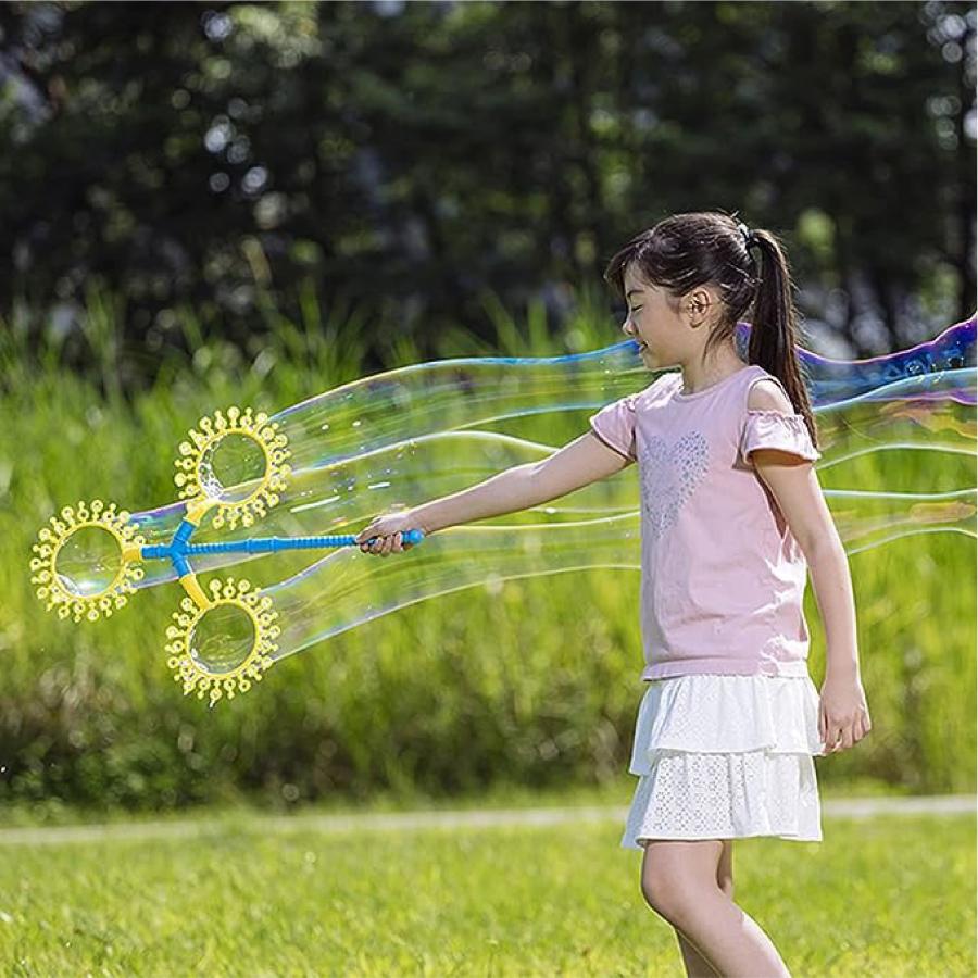 大きい！ シャボン玉ができる！【Uncle Bubble Fun ジャンボ・ファンタジー・ワンド (3リング）】 |  | 03