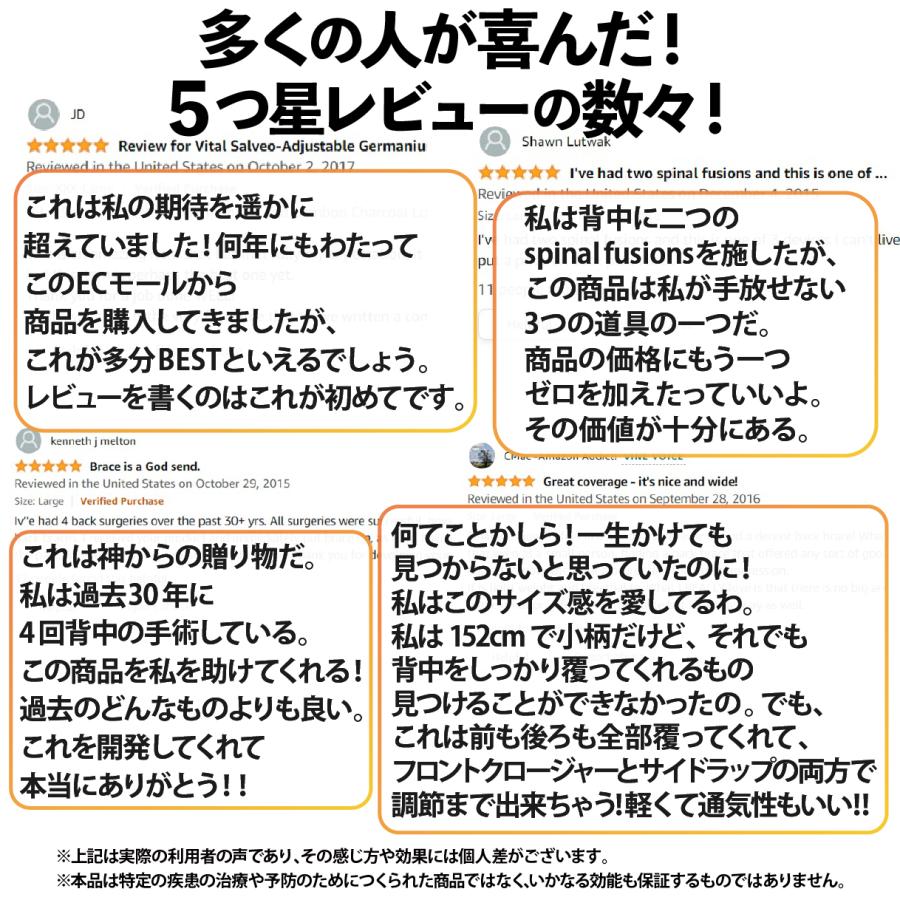 VITAL SALVEO バイタルサルヴェオ 腰 ＆ 背中 固定 着圧サポーター 暖かい コルセット 男女兼用 スポーツ 作業用 1枚入り CJ-3109 |  | 04