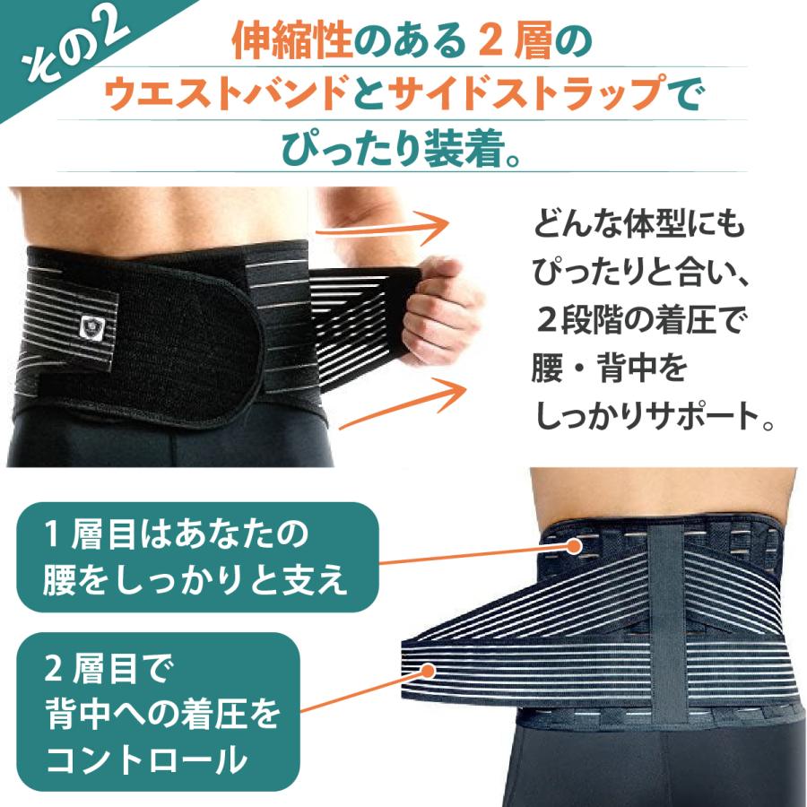 VITAL SALVEO バイタルサルヴェオ 腰 ＆ 背中 固定 着圧サポーター 暖かい コルセット 男女兼用 スポーツ 作業用 1枚入り CJ-3109 |  | 10