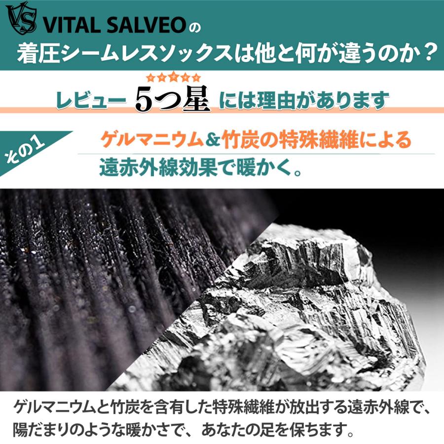 VITAL SALVEO バイタルサルヴェオ 靴下 着圧シームレス アンクル ソックス ショート CS-7501 |  | 04