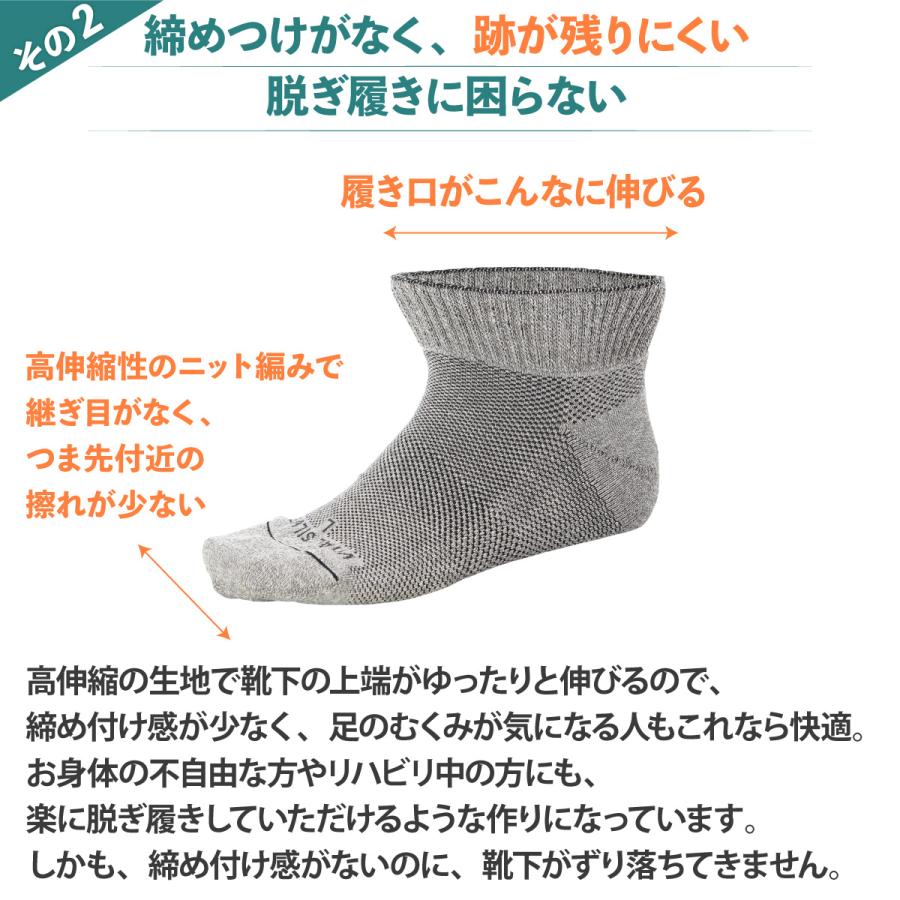 VITAL SALVEO バイタルサルヴェオ 靴下 着圧シームレス アンクル ソックス ショート CS-7501 |  | 05