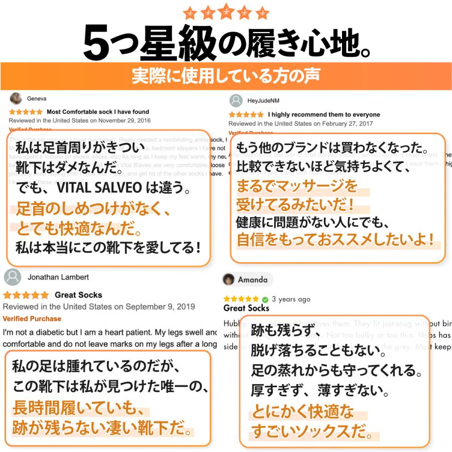 VITAL SALVEO バイタルサルヴェオ 靴下 着圧シームレス ソックス ロング CS-7505 |  | 02