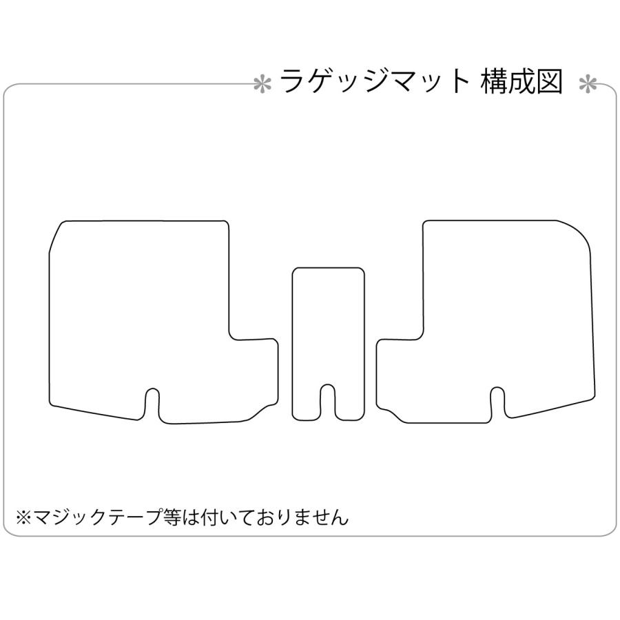 新型 E53 エルグランド ELGRAND E53系 専用 フロアマット ラゲッジマット ステップマット トランクマット カーマット 日産 送料無料 2026(令和8)年7月〜 |  | 05
