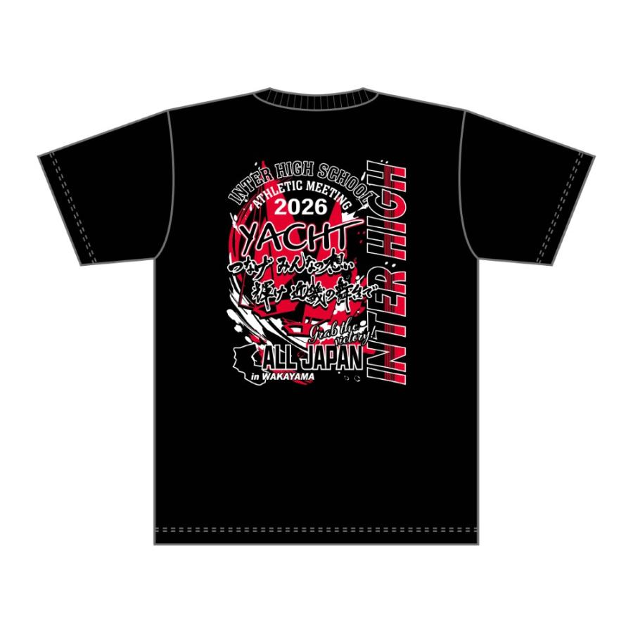 M〜LL】近畿総体2026競技名入りTシャツ【25.ヨット】(黒