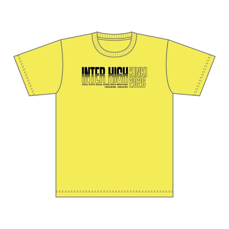 S〜LL】近畿総体2026競技名入りTシャツ【26.陸上】(蛍光イエロー