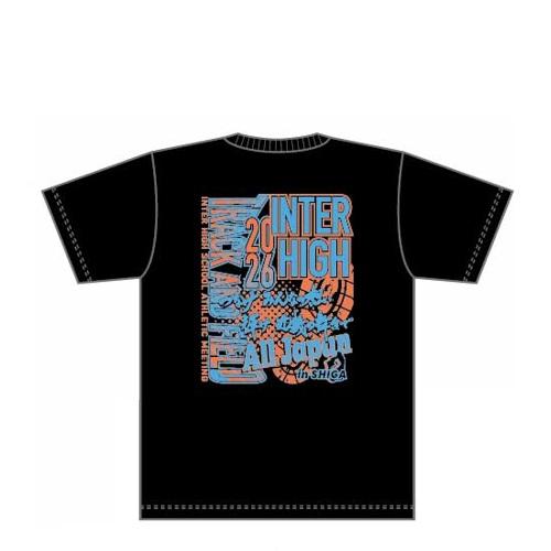 S〜LL】近畿総体2026競技名入りTシャツ【陸上】(黒) : インターハイ