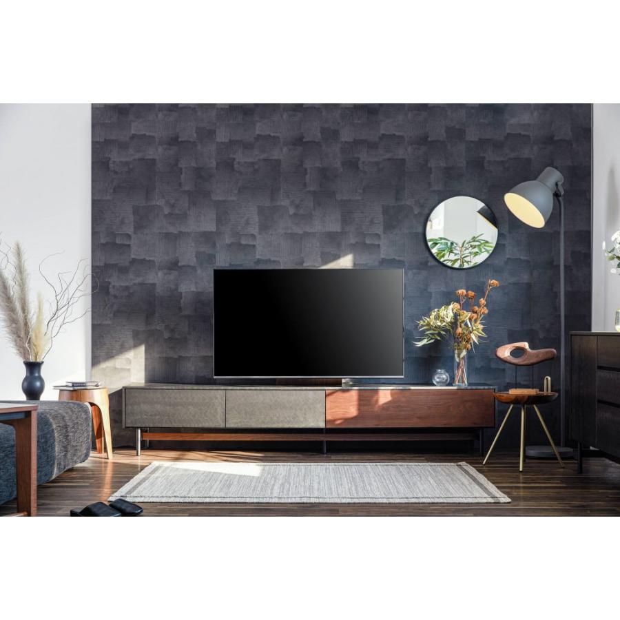 テレビ台 テレビボード ローボード 240cm 大川家具 日本製 モダン 【ミッフィー】 アルヴィン モーブル