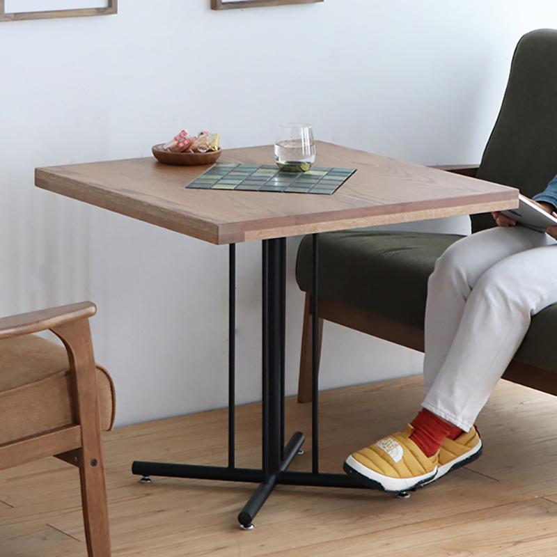 コッコルノオリジナル カフェテーブル 正方形 幅72cm タイルテーブル