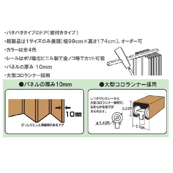 パネルドア フルネス製 クレア（窓付きタイプ） 規格品 幅99cmｘ高さ174cm_3