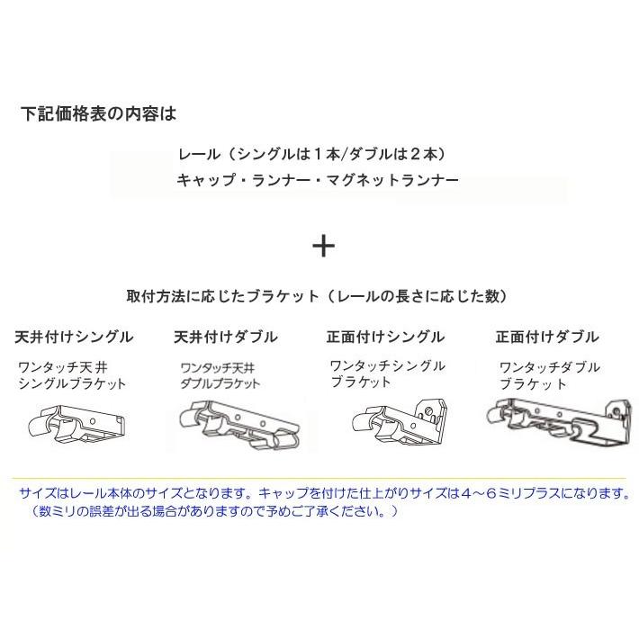 タチカワブラインド カーテンレール ダブル C型レール（V2）＋部品