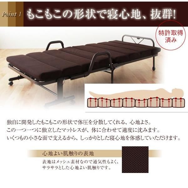 もこもこ リクライニングベッド 折りたたみベッド ベット シングルベッド｜interia-m2008｜02